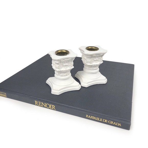 Column Pedestal Candle Holders (set of 2) - Picture 3 of 3